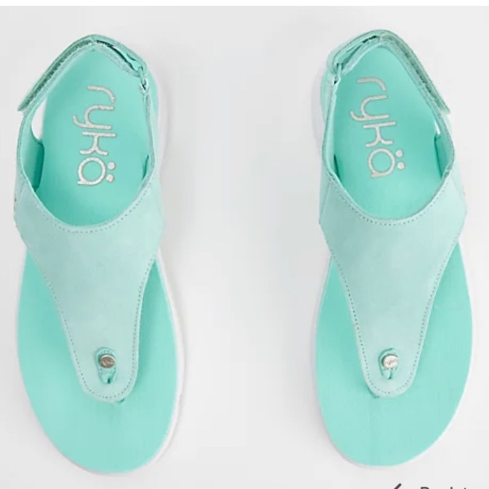 MARGO MINT GREEN SUEDE  THONG SLING BACK SANDALS